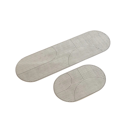 CurveLoom Oval Kitchen Mat