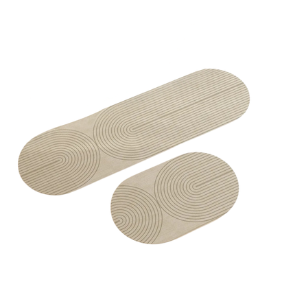 GeoLoop Oval Kitchen Mat