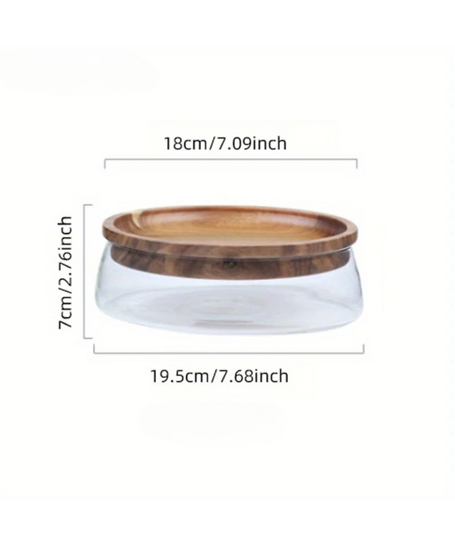 WillowWood Double-Lid Glass Storage Bowl | Kooksy