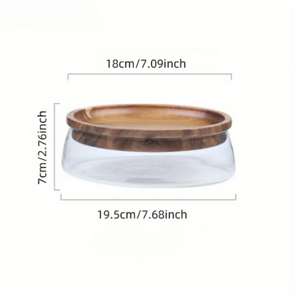 WillowWood Double-Lid Glass Storage Bowl