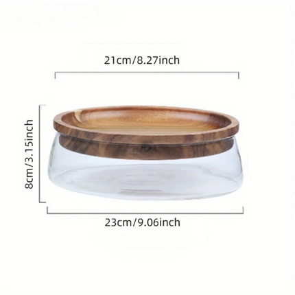 WillowWood Double-Lid Glass Storage Bowl