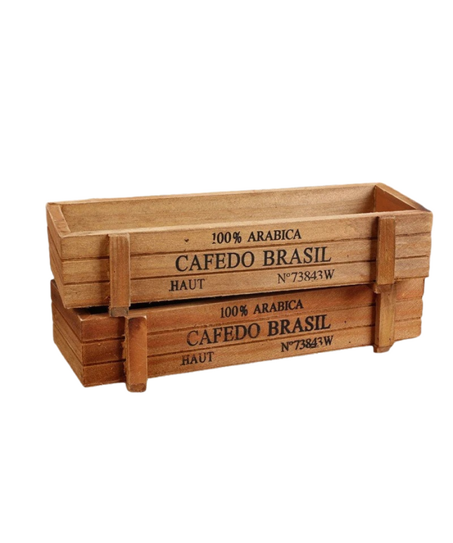 Vintage Timber Crate Plant & Storage Box | Kooksy