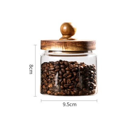 Heritage Wooden Lid Glass Jar