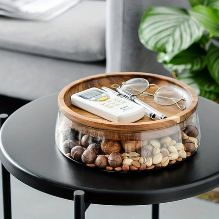WillowWood Double-Lid Glass Storage Bowl