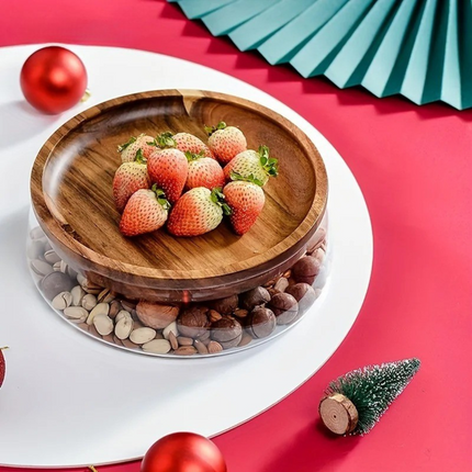 WillowWood Double-Lid Glass Storage Bowl