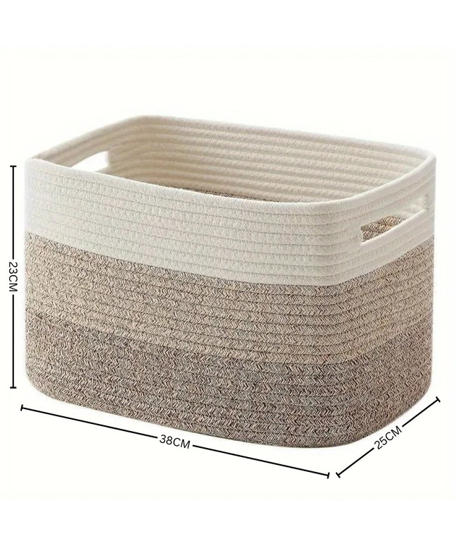 Boho Cotton Storage Basket | Kooksy