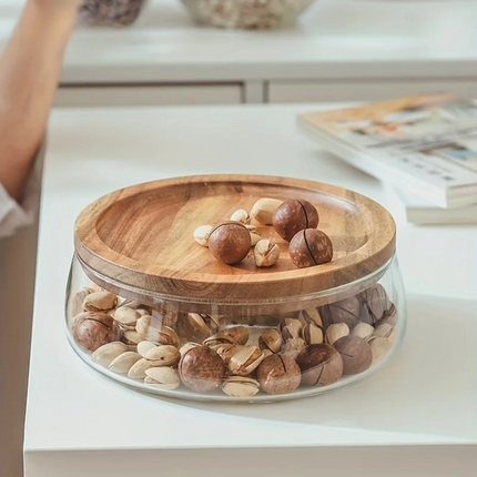 WillowWood Double-Lid Glass Storage Bowl