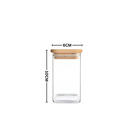 EcoView Mini Glass Kitchen Jars