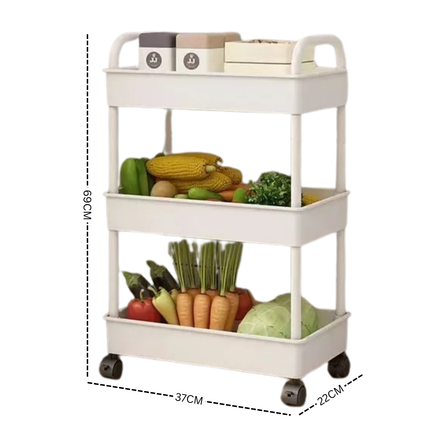 RollAway Multi-Tier Mobile Storage Rack