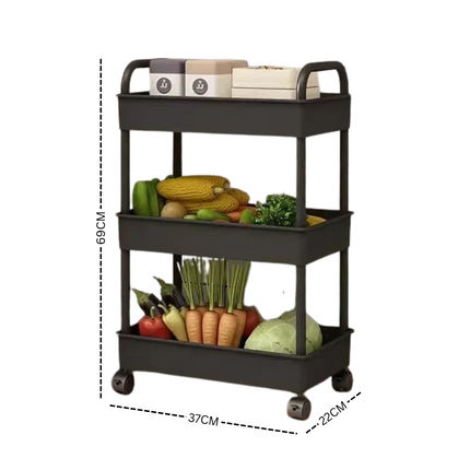 RollAway Multi-Tier Mobile Storage Rack
