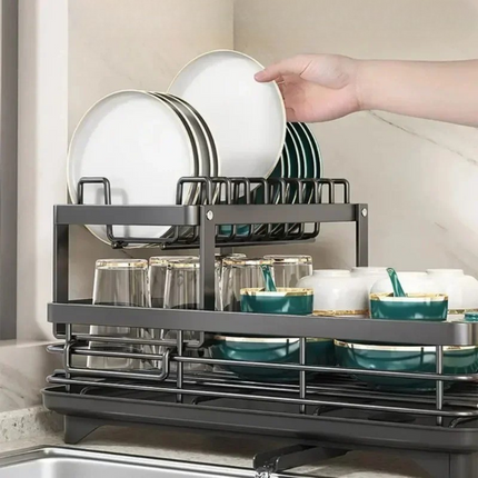 RackMate Double-Layer Dish Drying Rack
