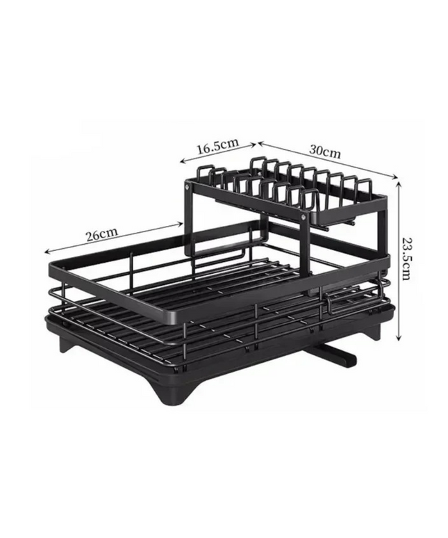 RackMate Double-Layer Dish Drying Rack | Kooksy