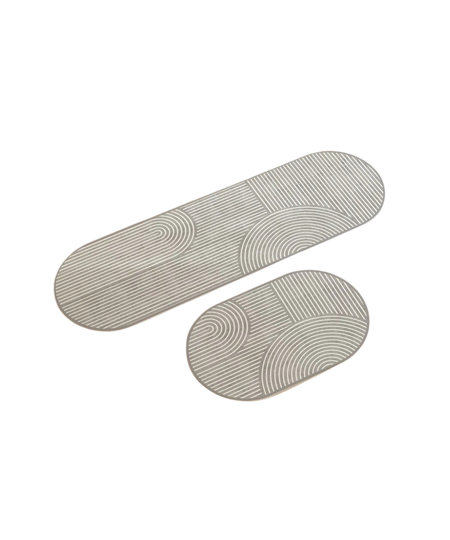 CurveLoom Oval Kitchen Mat