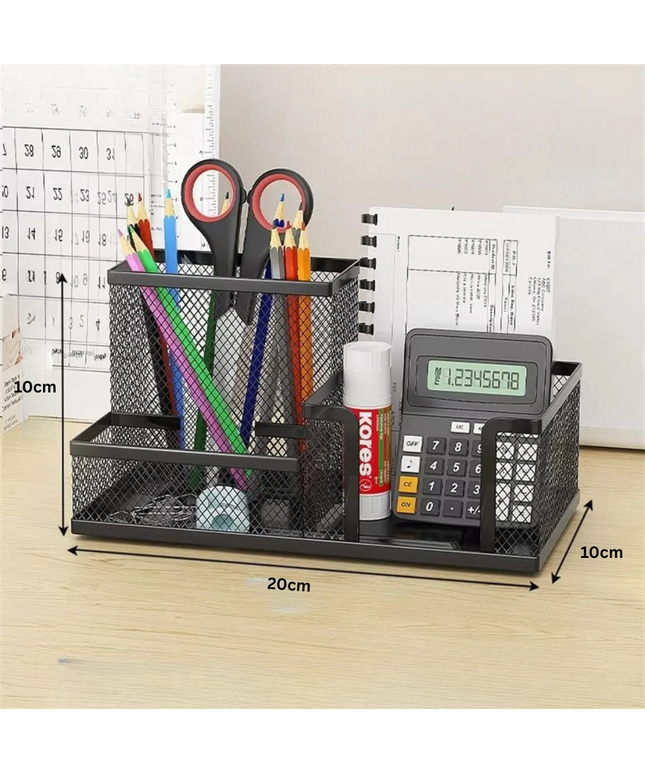 GridMate 3-Compartment Mesh Desk Organiser | Kooksy
