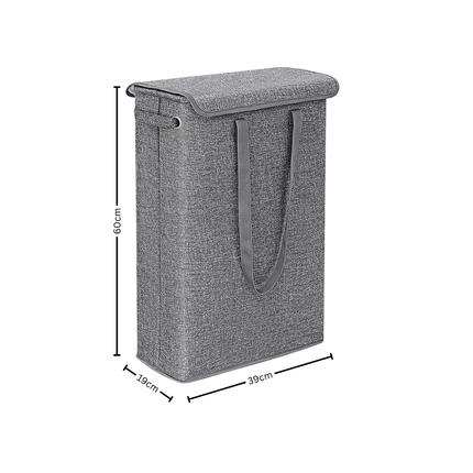 FoldPro Tall Laundry Hamper – Foldable Waterproof Clothes Basket with Handles