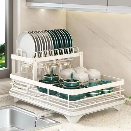 RackMate Double-Layer Dish Drying Rack