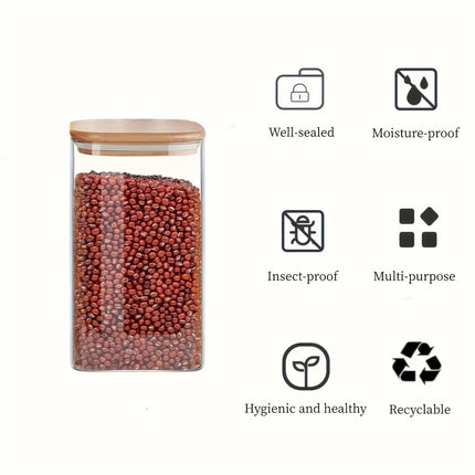 EcoView Mini Glass Kitchen Jars