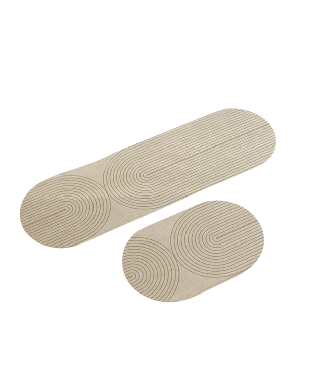 GeoLoop Oval Kitchen Mat
